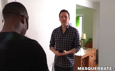 I watch how seductive black hunk Hendell wanks hard his BBC