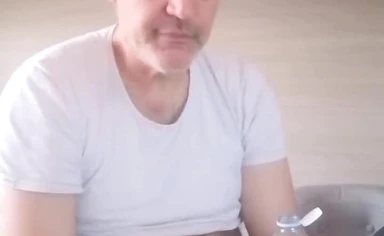 Hairy Ass and Piss and a Cumshot for My French Friend