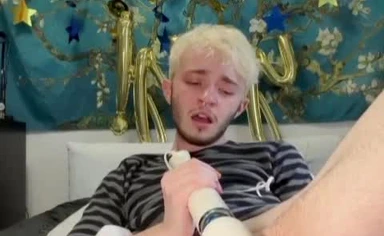 FTM Twink playing his pussy