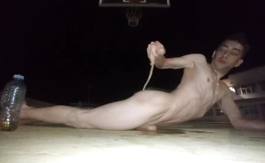 Small dick boy, piss shower and ass whipping