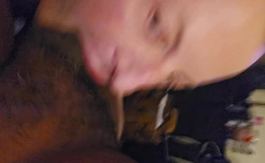 Sucking BBC in cheap motel