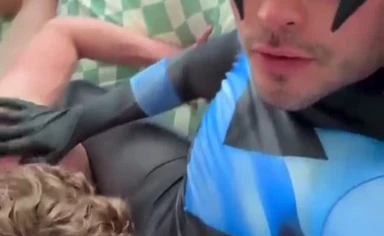 Nightwing fucks hot blond guy