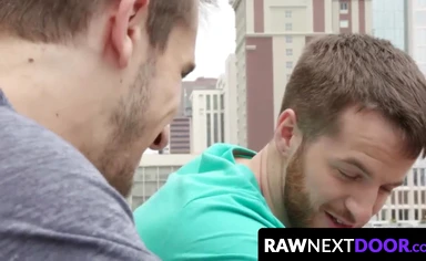 Office studs Quentin Gainz and Donte Thick bare fucking while alone at work