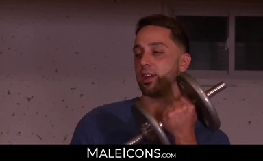 Andrew's longing for a big dude's cock fulfilled in a wild fuck