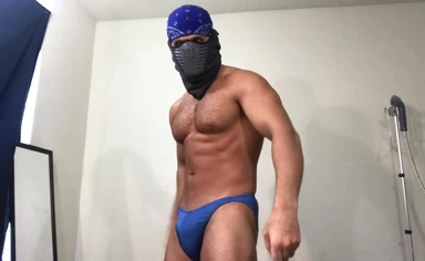 Post Gym Pump Bathroom Flex jerk & Cum