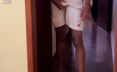 TV technician fucks customer's virgin ass