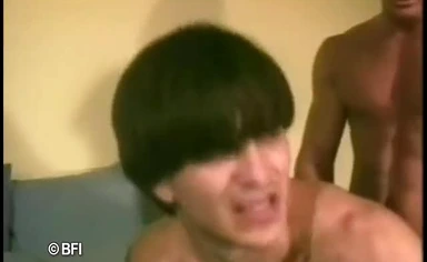 An older student saves a younger student from getting bullied and fuck him in the ass